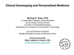 Pharmacogenomics and Personalized Medicine