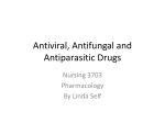 Antiviral, Antifungal and Antiparasitic Drugs