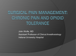 Surgery Intern Boot Camp: Pain Management
