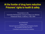 At the frontier of drug harm reduction: Corrections Health