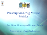 Prescription Drug Misuse Metrics