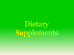 Supplements