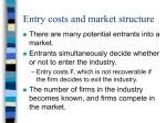 Possible Explanations for Frequency of Entrant Failure