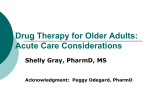 Drug Therapy for Older Adults