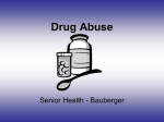 Alcohol and Drug Abuse