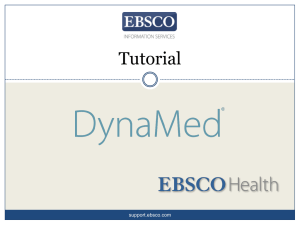 Tutorial - EBSCO Support