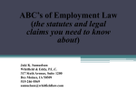 ABC`s of Employment Law - Iowa Association of County Extension