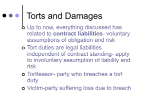 Torts and Damages