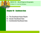 Chapter 10 – Southeast Asia
