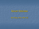 Serum Sickness - UNC School of Medicine