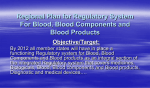 Regional Plan for Regulatory System For Blood, Blood Components