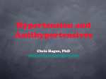 Hypertension and Antihypertensives