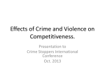 Session 6 – Pres 1 – Stefano Tinari – Effects of Crime and Violence on