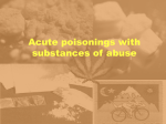 Acute poisonings with substance of abuse