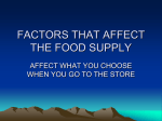 factors that affect the food supply