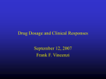 Drug Dosage and Clinical Responses