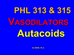 cardiovascular drugs and autacoids