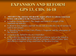 expansion and reform gps 13