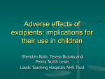 investigating the adverse effects of excipients to help provide