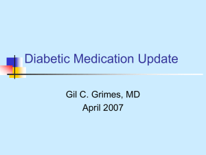 Diabetes treatment 2007