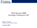 2nd Quarter Conference Call - Emisphere Technologies, Inc.