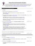 Human Research Determination Worksheet