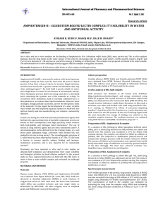 SCLEROTIUM ROLFSII AND ANTIFUNGAL ACTIVITY  Research Article   