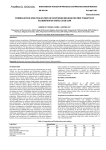 FORMULATION AND EVALUATION OF SUSTAINED RELEASE MATRIX TABLETS OF  Research Article