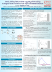 Modulating tetracaine aggregation using nanoparticles to enhance topical administration Results and Discussion