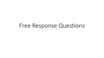 Free Response Questions