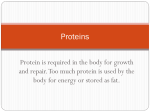 Proteins pages 8 and 9