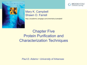 Ch. 5. Protein Purification and Characterization Techniques