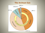 Lecture 15: The Archean Eon