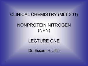 CLINICAL CHEMIISTRY (MT 305) CARBOHYDRATE LECTURE ONE