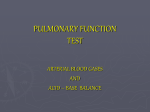 PULMONARY FUNCTION TEST