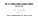 An introduction to Support Vector Machines