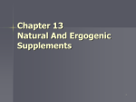 NATURAL AND ERGOGENIC SUPPLEMENTS