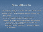 Fluids and Electrolytes