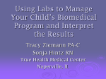 Using Labs to Manage Your Child`s Biomedical