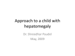 Approach to a child with hepatomegaly