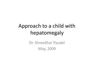 Approach to a child with hepatomegaly