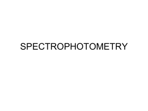 SPECTROPHOTOMETRY