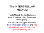 The INTERSTELLAR MEDIUM