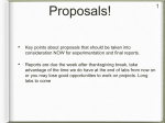 Proposals!