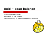 Acid – base balance