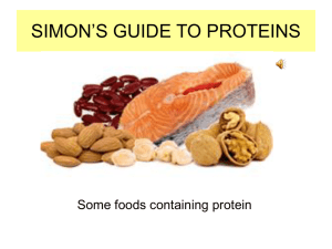 what are proteins? - scie