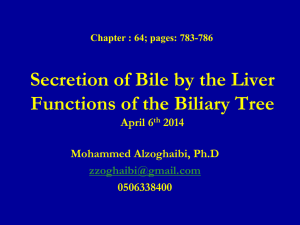 L8 & L9- Bile salt & Enterohepatic circulation2014-12