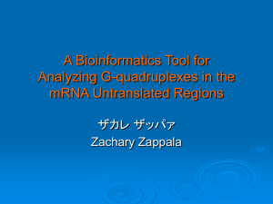 A Bioinformatics Tool for Analyzing G
