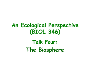 Protecting the Biosphere