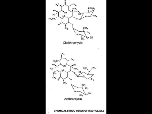 MACROLIDES Macrolide antibiotics contain a many membered